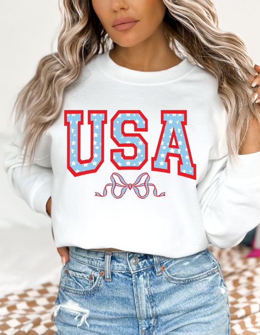 USA Bow Sweatshirt