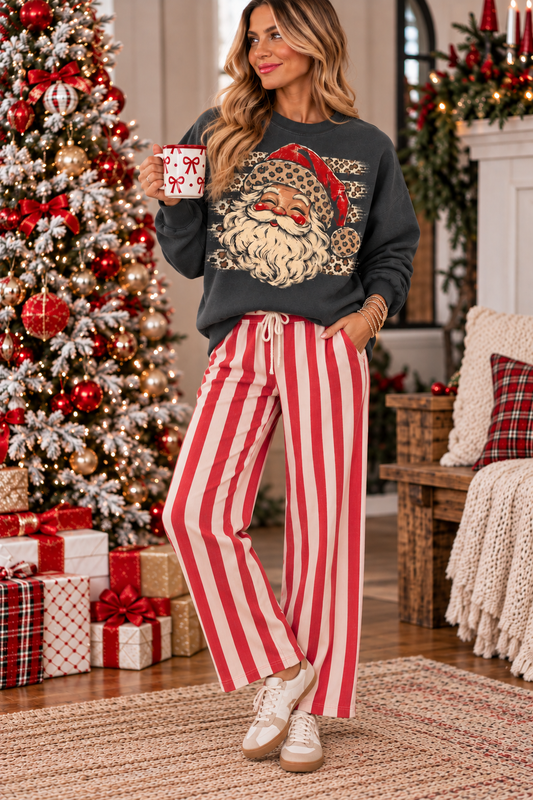Leopard Santa Face