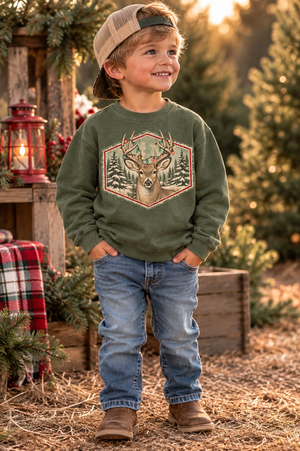 Christmas Deer Sweatshirt